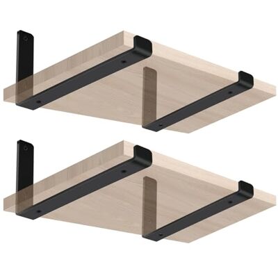 MHMYDZ Paquete de 4 soportes de gancho negros de 7.5 pulgadas de largo x 4 pulgadas de alto x 1.5 pulgadas de ancho, soportes de gancho de hierro para estantes, soporte en J, soporte de estante de metal, MHMYDZ Paquete de 4 soportes de gancho negros de 7.5 pulgadas de largo x 4 pulgadas de alto x 1.5 pulgadas de ancho, soportes de gancho de hierro para estantes, soporte en J, soporte de estante de metal,