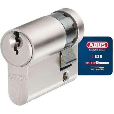 ABUS Cilindro de perfil E20NP 10/40 cerradura para puertas de casas y viviendas, incluye 3 llaves nivel de seguridad 5 ABUS Cilindro de perfil E20NP 10/40 cerradura para puertas de casas y viviendas, incluye 3 llaves nivel de seguridad 5