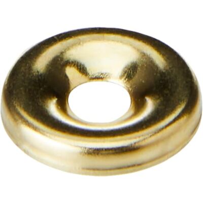 Merriway EB superficie tornillo Copa Lavadora para tornillos nº 8, chapado en Latón – Pack de 100 Merriway EB superficie tornillo Copa Lavadora para tornillos nº 8, chapado en Latón – Pack de 100