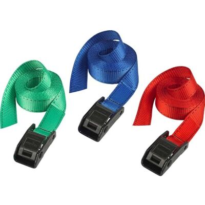 Master Lock 3110EURDATCOL Cinchas de Amarre con Hebilla Reforzada, Correa, Envase de 2, Azul/Amarillo/Rosa/Verde, 2.50 m x 25 mm Master Lock 3110EURDATCOL Cinchas de Amarre con Hebilla Reforzada, Correa, Envase de 2, Azul/Amarillo/Rosa/Verde, 2.50 m x 25 mm