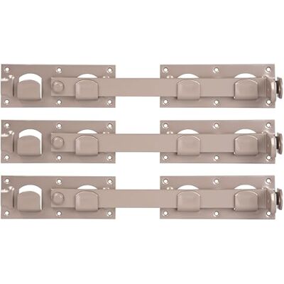 Alberts DURAVIS® Cierre para pórtico doble, Con doble recubrimiento beige perla RAL 1035, Tamaño 423 x 70 mm, Juego de 3 Alberts DURAVIS® Cierre para pórtico doble, Con doble recubrimiento beige perla RAL 1035, Tamaño 423 x 70 mm, Juego de 3