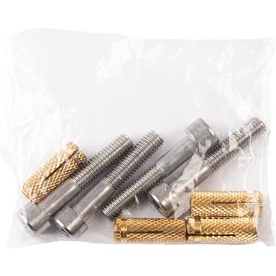 Alberts Juego de accesorios de tornillo con tacos de expansión para pared Tacos, tacos y tornillos M8, longitud: 45 mm Alberts Juego de accesorios de tornillo con tacos de expansión para pared Tacos, tacos y tornillos M8, longitud: 45 mm