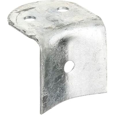 Alberts Herraje para pernos de valla, galvanizado en caliente, para postes y pernos de valla semicirculares Ø100 mm, 70 x 65 x 70 mm, Juego de 10 Alberts Herraje para pernos de valla, galvanizado en caliente, para postes y pernos de valla semicirculares Ø100 mm, 70 x 65 x 70 mm, Juego de 10