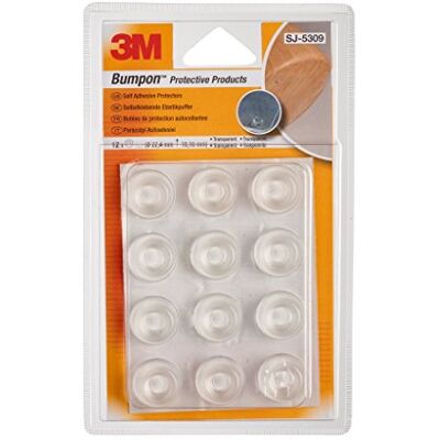 3M Bumpon sj5309bl elástico búfer, Transparente (12 unidades) 3M Bumpon sj5309bl elástico búfer, Transparente (12 unidades)