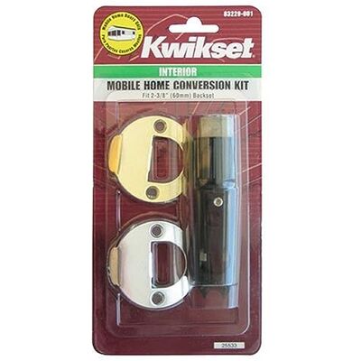 Kwikset 12003 CP PL 7/8RF 3/26 CNV KIT Kit de conversión de cerradura interior para casa móvil Kwikset 12003 CP PL 7/8RF 3/26 CNV KIT Kit de conversión de cerradura interior para casa móvil