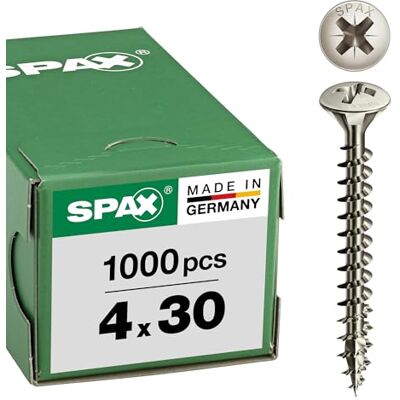 Tornillo universal SPAX Z 2 4x30 Mm Niquelado Tornillo universal SPAX Z 2 4x30 Mm Niquelado