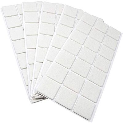 Adsamm ® / 105 x deslizantes de Fieltro autoadhesivos/Blanco / 30x30 mm/Cuadrado/Deslizantes de Fieltro para Muebles de 3,5 mm de Grosor/Deslizantes para Muebles y Suelos Adsamm ® / 105 x deslizantes de Fieltro autoadhesivos/Blanco / 30x30 mm/Cuadrado/Deslizantes de Fieltro para Muebles de 3,5 mm de Grosor/Deslizantes para Muebles y Suelos