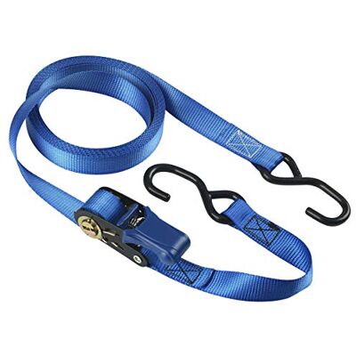 Master Lock Cinchas de Amarre con Trinquete y Ganchos, Azul, 5 m x 35 mm Master Lock Cinchas de Amarre con Trinquete y Ganchos, Azul, 5 m x 35 mm