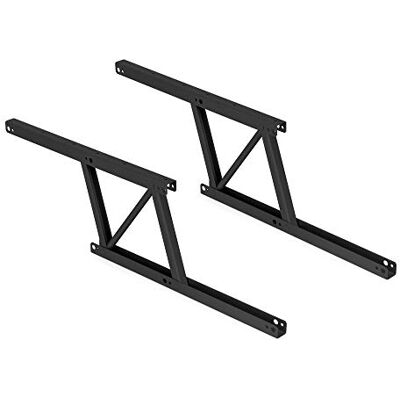 EMUCA Juego de 2 mecanismos elevables para mesas de centro, Bisagra de Mesa elevadora, permite elevar la mesa 135mm, Acero, Pintado negro EMUCA Juego de 2 mecanismos elevables para mesas de centro, Bisagra de Mesa elevadora, permite elevar la mesa 135mm, Acero, Pintado negro