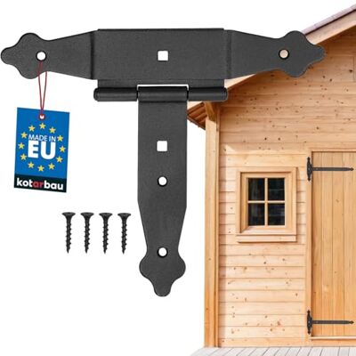 KOTARBAU Cruz de 150 mm, bisagra, banda, placa de construcción, herraje para puerta, conexión de madera, bisagra en T, revestimiento de polvo KOTARBAU Cruz de 150 mm, bisagra, banda, placa de construcción, herraje para puerta, conexión de madera, bisagra en T, revestimiento de polvo