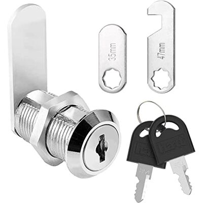Litensh Cerradura de buzón de seguridad, 20mm cerradura de Palanca de correo, cerradura de leva para cajón de gabinete, cerradura de puerta de caja Litensh Cerradura de buzón de seguridad, 20mm cerradura de Palanca de correo, cerradura de leva para cajón de gabinete, cerradura de puerta de caja