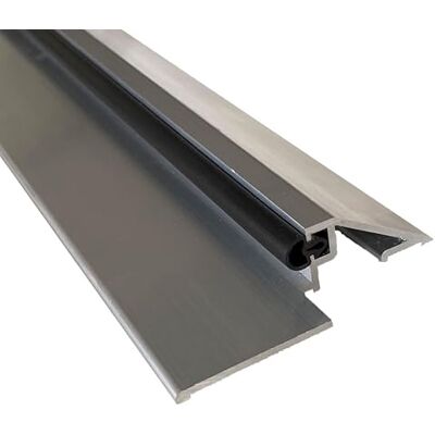 Homewell Seuil de porte PMR (Norme Handicap) aluminium avec joint et découpe d'angles (Brut, 830mm) Homewell Seuil de porte PMR (Norme Handicap) aluminium avec joint et découpe d'angles (Brut, 830mm)