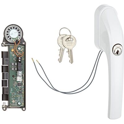 ABUS FOS550A W AL0125 Cierre de barra con alarma para ventana, color blanco ABUS FOS550A W AL0125 Cierre de barra con alarma para ventana, color blanco