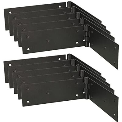 KOTARBAU ® 10 x Bisagras de Acero, Bisagras para Puertas y Muebles, 300 x 50 mm, Bisagra de Libro, Bisagras de Puerta, Nudo Enrollado, Conector, Bisagra de Doble Hoja, Bisagra Negra, 10 uds KOTARBAU ® 10 x Bisagras de Acero, Bisagras para Puertas y Muebles, 300 x 50 mm, Bisagra de Libro, Bisagras de Puerta, Nudo Enrollado, Conector, Bisagra de Doble Hoja, Bisagra Negra, 10 uds