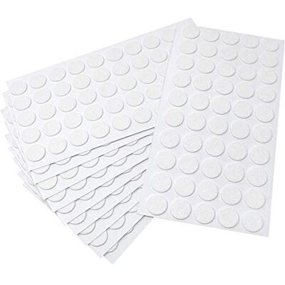Adsamm ® / 500 x almohadillas de fieltro / Ø 16 mm / blanco / redondo / Protectores de suelo para patas de mueble / auto-adhesivos / con grosor de 1,5 mm de la máxima calidad Adsamm ® / 500 x almohadillas de fieltro / Ø 16 mm / blanco / redondo / Protectores de suelo para patas de mueble / auto-adhesivos / con grosor de 1,5 mm de la máxima calidad