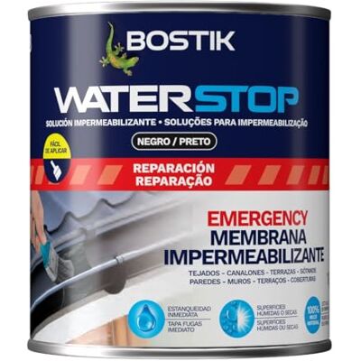 Bostik Waterstop Impermeabilizante de Reparación Negro Bote 1 kg Bostik Waterstop Impermeabilizante de Reparación Negro Bote 1 kg