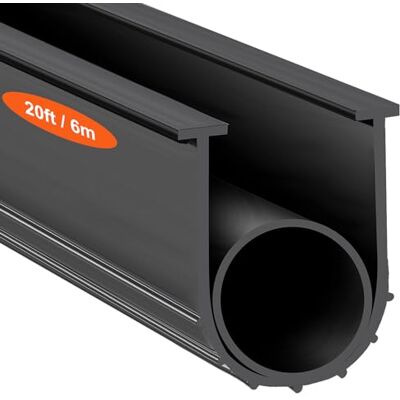 VEVOR Junta para Puerta de Garaje 6 m, Tira de Sellado de Goma Ancho del Caucho 10 cm Extremo en T para Evitar Penetración del Viento, Lluvia, Lámina, Puerta Seccional y Basculante, Almacén de Fábrica VEVOR Junta para Puerta de Garaje 6 m, Tira de Sellado de Goma Ancho del Caucho 10 cm Extremo en T para Evitar Penetración del Viento, Lluvia, Lámina, Puerta Seccional y Basculante, Almacén de Fábrica