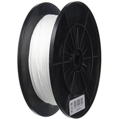 Chapuis mini-bobine de cuerda de polipropileno trenzado (80 kg diámetro 2 mm x 200 M color blanco Chapuis mini-bobine de cuerda de polipropileno trenzado (80 kg diámetro 2 mm x 200 M color blanco