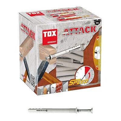 TOX Taco clavo Attack 8 x 100 mm, 50 piezas, TOX Taco clavo Attack 8 x 100 mm, 50 piezas,