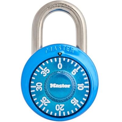 Master Lock Cerradura de combinación, Azul Master Lock Cerradura de combinación, Azul