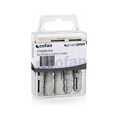 Cofan BL 16 UDS TACO POLIETILENO 5 MM. Unid: 12 Cofan BL 16 UDS TACO POLIETILENO 5 MM. Unid: 12
