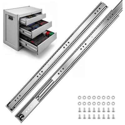 VEVOR Guías para Cajones 70 cm 120,2 kg Correderas para Cajones Laterales para Armarios, Cocinas y Caravanas, con Extensión Completa de 3 Secciones, Rodamientos de Bolas, 1 Par, Tornillos y Tuercas VEVOR Guías para Cajones 70 cm 120,2 kg Correderas para Cajones Laterales para Armarios, Cocinas y Caravanas, con Extensión Completa de 3 Secciones, Rodamientos de Bolas, 1 Par, Tornillos y Tuercas