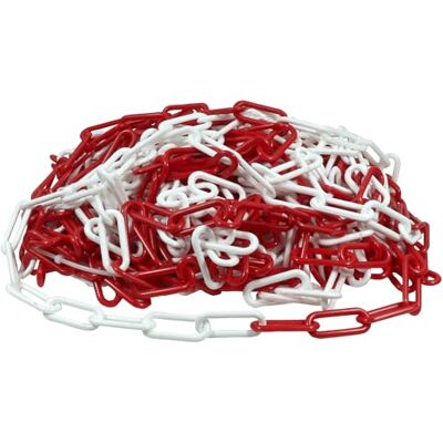 Dörner + Helmer Cadena de Seguridad, Rojo/Blanco, 25 M Dörner + Helmer Cadena de Seguridad, Rojo/Blanco, 25 M