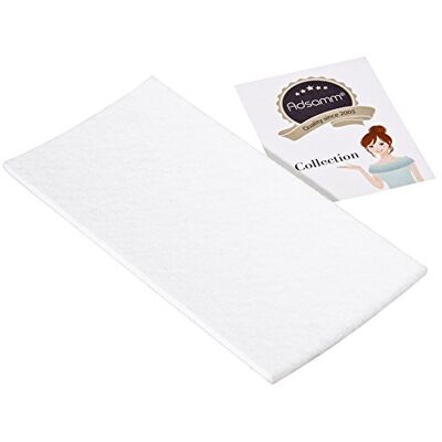Adsamm ® / Placas Auto-Adhesivas de Fieltro recortables / 100x200 mm/Blanco/rectangulares/Almohadillas de Fieltro/Protectores de Suelo para Patas de Mueble/Grosor de 3,5 mm de la máxima Calidad Adsamm ® / Placas Auto-Adhesivas de Fieltro recortables / 100x200 mm/Blanco/rectangulares/Almohadillas de Fieltro/Protectores de Suelo para Patas de Mueble/Grosor de 3,5 mm de la máxima Calidad