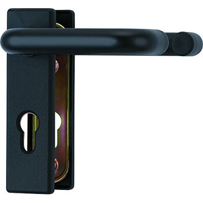 ABUS Racor KFG para puertas de protección contra incendios, con asa en ambos lados, placa de cubierta corta y con bordes, , negra ABUS Racor KFG para puertas de protección contra incendios, con asa en ambos lados, placa de cubierta corta y con bordes, , negra