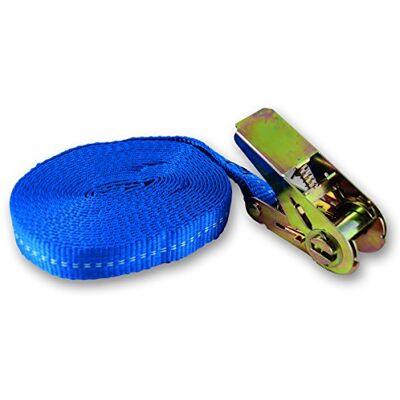 Chapuis – Juego de 2 correas con tensor de trinquete (polipropileno – Tensión máxima de uso 260 kg – anchura 25 mm – longitud 5 m – azul, Set de 2 piezas Chapuis – Juego de 2 correas con tensor de trinquete (polipropileno – Tensión máxima de uso 260 kg – anchura 25 mm – longitud 5 m – azul, Set de 2 piezas