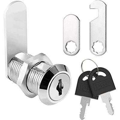 Litensh Cerradura de buzón de seguridad, 25mm cerradura de Palanca de correo, cerradura de leva para cajón de gabinete, cerradura de puerta de caja Litensh Cerradura de buzón de seguridad, 25mm cerradura de Palanca de correo, cerradura de leva para cajón de gabinete, cerradura de puerta de caja