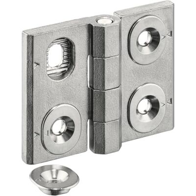 Halder Bisagras ajustables/en altura b1=76 mm / l1=60 mm/acero inoxidable Halder Bisagras ajustables/en altura b1=76 mm / l1=60 mm/acero inoxidable
