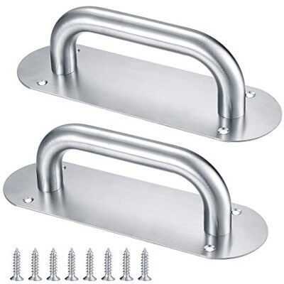 HAOCHEN 2 Piezas Tirador de Puerta Corredera, Tirador de Puerta de Armario de Acero Inoxidable, Tirador de Muebles Gabinete Cajón Manija con Tornillos, Puerta de Armario 200x65mm/Plateado HAOCHEN 2 Piezas Tirador de Puerta Corredera, Tirador de Puerta de Armario de Acero Inoxidable, Tirador de Muebles Gabinete Cajón Manija con Tornillos, Puerta de Armario 200x65mm/Plateado