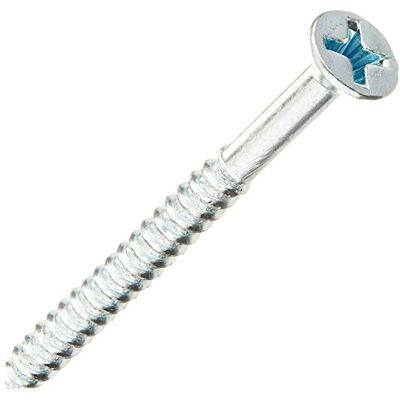 Hillman The Group Phillips Tornillo de madera de cabeza plana, 20 x 5 cm, paquete de 50 Hillman The Group Phillips Tornillo de madera de cabeza plana, 20 x 5 cm, paquete de 50