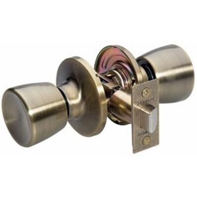 Master Lock Tulip Passage Door Knob, Antique Brass by Master Lock Tulip Passage Door Knob, Antique Brass by