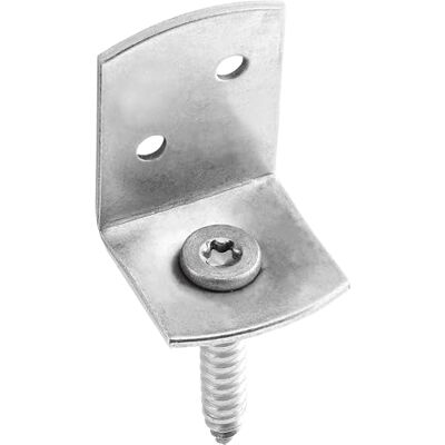 Connex Herraje para valla trenzada, 38 x 30 x 32 mm, 4 unidades, con tornillos de fijación, acero inoxidable, cinta para valla trenzada, soporte para valla, ángulo de montaje, herraje, , Connex Herraje para valla trenzada, 38 x 30 x 32 mm, 4 unidades, con tornillos de fijación, acero inoxidable, cinta para valla trenzada, soporte para valla, ángulo de montaje, herraje, ,