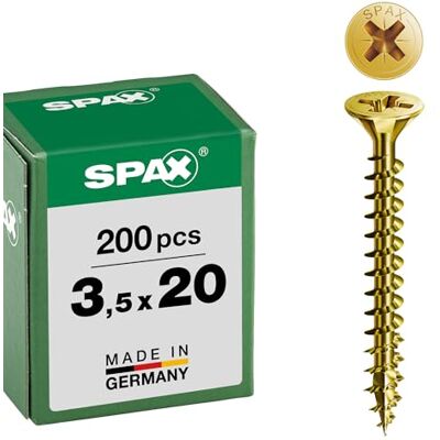 SPAX Abc 2102J3.5X20 Tornillo Aglomerado Bicr Vp3 Abc 3 5X20 SPAX Abc 2102J3.5X20 Tornillo Aglomerado Bicr Vp3 Abc 3 5X20