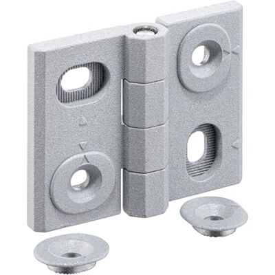 Halder Bisagras ajustables en altura y anchura b1 = 76 mm / l1 = 60 mm/zinc fundido a presión, plata Halder Bisagras ajustables en altura y anchura b1 = 76 mm / l1 = 60 mm/zinc fundido a presión, plata