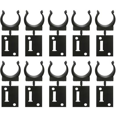 cyclingcolors 10x Gancho para zócalo de cocina diámetro clip plástico patas pies paneles muebles, Ø 28mm cyclingcolors 10x Gancho para zócalo de cocina diámetro clip plástico patas pies paneles muebles, Ø 28mm