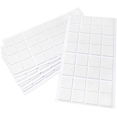 Adsamm ® / 160 x almohadillas de fieltro / 25x25 mm / blanco / cuadrado / Protectores de suelo para patas de mueble / auto-adhesivos / con grosor de 1,5 mm de la máxima calidad Adsamm ® / 160 x almohadillas de fieltro / 25x25 mm / blanco / cuadrado / Protectores de suelo para patas de mueble / auto-adhesivos / con grosor de 1,5 mm de la máxima calidad
