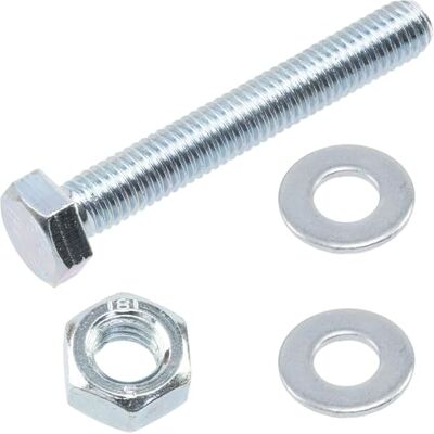 AERZETIX Juego de 15 tornillos M8x55 mm con cabeza hexagonal + 30 arandelas M8x16 mm + 15 tuercas hexagonales M8 para bricolaje y fijación ligera en acero AERZETIX Juego de 15 tornillos M8x55 mm con cabeza hexagonal + 30 arandelas M8x16 mm + 15 tuercas hexagonales M8 para bricolaje y fijación ligera en acero