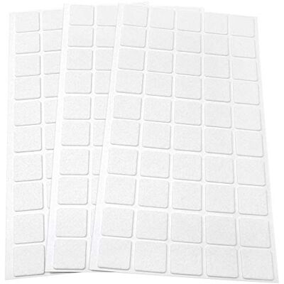 Adsamm ® / 150 x almohadillas de fieltro / 20x20 mm / blanco / redondo / Protectores de suelo para patas de mueble / auto-adhesivos / con grosor de 1,5 mm de la máxima calidad Adsamm ® / 150 x almohadillas de fieltro / 20x20 mm / blanco / redondo / Protectores de suelo para patas de mueble / auto-adhesivos / con grosor de 1,5 mm de la máxima calidad