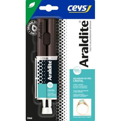 ceys Araldite Cristal Pegamento Epoxi Transparente Bicomponente 24 ml ceys Araldite Cristal Pegamento Epoxi Transparente Bicomponente 24 ml