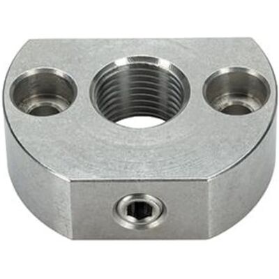 Halder Piezas de sujeción, para pestillo de retención y perno de bloqueo/orificio de fijación paralelo al perno de retención/perno de retención, d1 = M16 x 1,5, acero inoxidable Halder Piezas de sujeción, para pestillo de retención y perno de bloqueo/orificio de fijación paralelo al perno de retención/perno de retención, d1 = M16 x 1,5, acero inoxidable