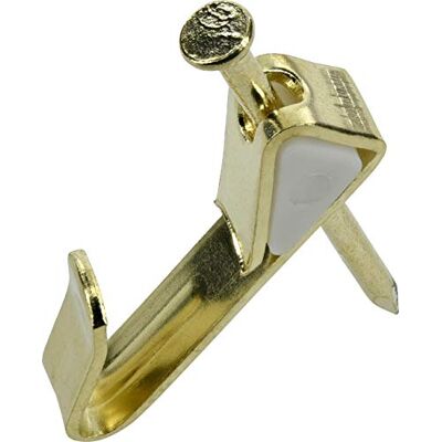 OOK Perchas para cuadros, perchas de arte, latón, ganchos reutilizables para cuadros, 30 libras (juego de 25) OOK Perchas para cuadros, perchas de arte, latón, ganchos reutilizables para cuadros, 30 libras (juego de 25)