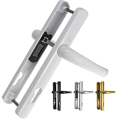 Yale P- Manija de puerta superior, seguridad estándar, centro de 92 mm, distancia de agujeros de fijación de 215 mm, funciona con cilindros y marcos de mortaja, empaquetado Visi Yale P- Manija de puerta superior, seguridad estándar, centro de 92 mm, distancia de agujeros de fijación de 215 mm, funciona con cilindros y marcos de mortaja, empaquetado Visi