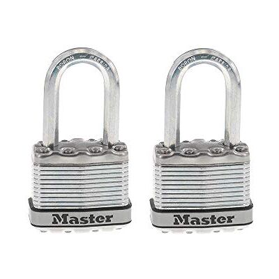 Master Lock Magnum M1XTLF Candado resistente con llave, paquete de 2 llaves iguales, color plateado Master Lock Magnum M1XTLF Candado resistente con llave, paquete de 2 llaves iguales, color plateado