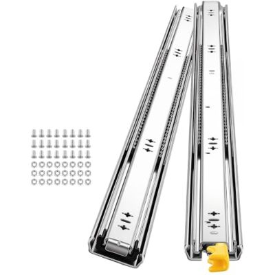 VEVOR Guías para Cajones 100 cm 113 kg Correderas para Cajones con Bloqueo para Armarios, Cocinas y Caravanas, con Extensión Completa de 3 Secciones, Rodamientos de Bolas, 1 Par, Tornillos y Tuercas VEVOR Guías para Cajones 100 cm 113 kg Correderas para Cajones con Bloqueo para Armarios, Cocinas y Caravanas, con Extensión Completa de 3 Secciones, Rodamientos de Bolas, 1 Par, Tornillos y Tuercas