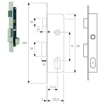 tesa Assa Abloy 222612NM Cerradura Monopunto De Palanca Deslizante Para Perfiles Metálicos Niquel Mate Entrada 11.5 mm 2226 tesa Assa Abloy 222612NM Cerradura Monopunto De Palanca Deslizante Para Perfiles Metálicos Niquel Mate Entrada 11.5 mm 2226