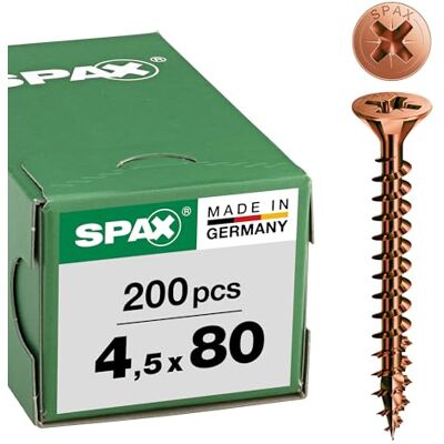 Tornillo de bronce Spax Tsp auto taladrante - Fijación de madera Tornillo de bronce Spax Tsp auto taladrante - Fijación de madera